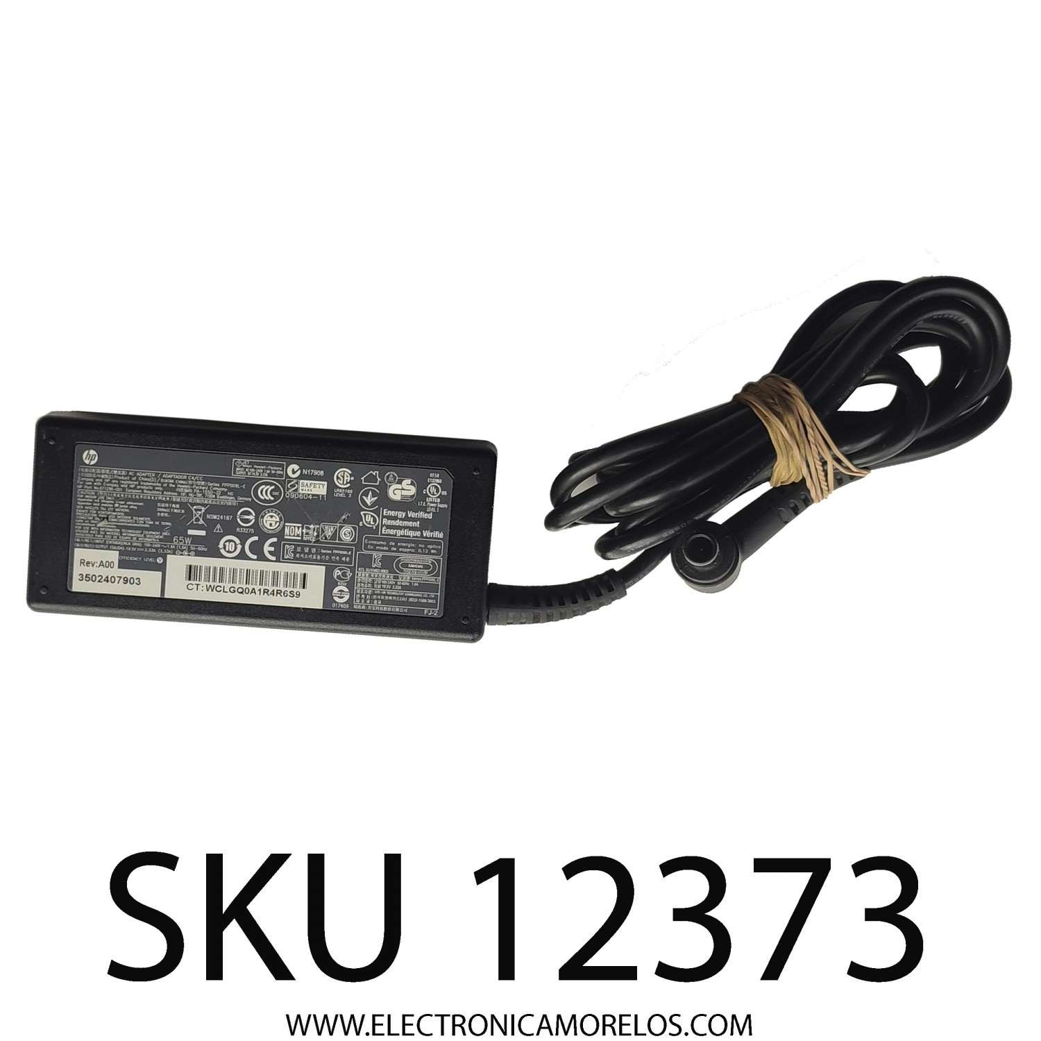 ADAPTADOR AC HP / NUMERO DE PARTE PA-1650-32 / 671296-001 / INPUT: 100-240 VAC 50/60HZ / OUTPUT: 19.5 VDC 3.33A	
